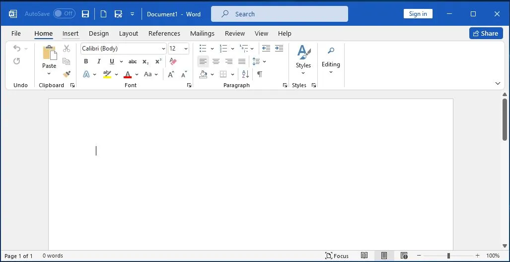 Thick Window Title Bar in Microsoft Office 365